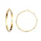 JER136 | 9ct Yellow & White Gold 4mm Hoop Earring