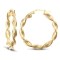 JER151 | 9ct Yellow Gold Barked Twist Earrings