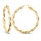 JER152 | 9ct Yellow Gold Barked Twist Earrings