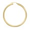 JER179D | 9ct yellow gold 3mm polished round-tube creole hoops.