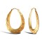 JER277 | 9ct Yellow Gold Oval Diamond Cut Earrings