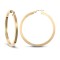 JER458D | 9ct Yellow Gold Square Hoop Earrings