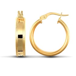 JER605A | 9ct Yellow Gold Super Light Earrings
