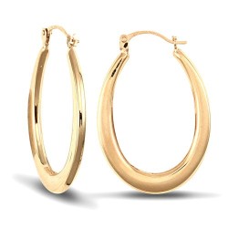 JER699 | 9ct Yellow Gold Creole Earrings