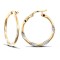 JER736 | 9ct Yellow And White Gold Hoop Earrings