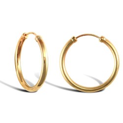 JER741B | 9ct Yellow Gold Hoop Earrings