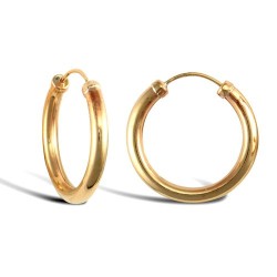 JER742A | 9ct Yellow Gold Hoop Earrings