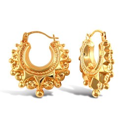 JER764 | 9ct Yellow Gold Creole Earrings
