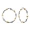 JER768A | 9ct Yellow & White Gold Hoop Earrings