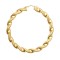 JER769B | 9ct Yellow Gold Polished & Frosted Twist Hoop Earring