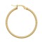 JER786D | 9ct Yellow Ribbed Polished hoop earring