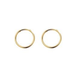 JER828A | 9ct Yellow Gold Hoop Earrings