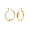 9ct Yellow Gold Polished Twisted Hoop Earrings
