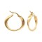 9ct Yellow Gold Polished Wide Twisted Hoop Earrings