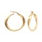 9ct Yellow Gold Polished Wide Twisted Hoop Earrings
