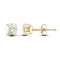 JES196 | 9ct Yellow Gold Square Cubic Zirconia Stud Earrings