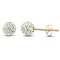 JES214 | 9ct Yellow Gold Crystal Ball Stud Earrings