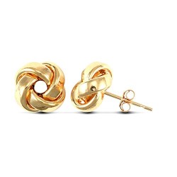 JES236 | 9ct Yellow Gold Knot Stud Earrings