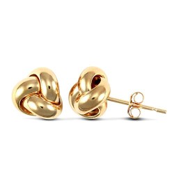 JES238 | 9ct Yellow Gold Knot Stud Earrings