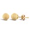 JES311 | 9ct Yellow Gold Frosted Ball Stud Earrings