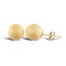 JES313 | 9ct Yellow Gold Frosted Ball Stud Earrings