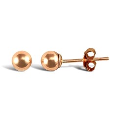 JES314 | 9ct Rose Gold Polished Stud Earrings