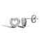 JES330 | 9ct White Gold Heart Stud Earrings