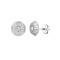 JES350 | 9ct White Gold 10mm CZ Bezel Stud Earrings