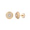 JES352 | 9ct Rose Gold 10mm CZ Bezel Stud Earrings