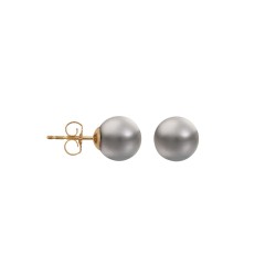 JES362 | Grey Cultured Pearl Stud Earrings
