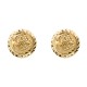 9ct Yellow 10mm St George & Dragon Stud Earrings