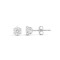 9ct white gold Stud Earrings claw-set with a 3mm solitaire cubic zirconia stone.