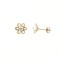 9ct Yellow Gold Austrian Crystal Ball Flower Stud Earrings