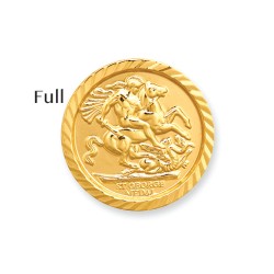 JFD083 | 9ct Gold George & Dragon Full SovereignSize Insert