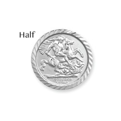 JFD085 | 925 Silver George & Dragon Half Sovereign Size Insert (AFD085)