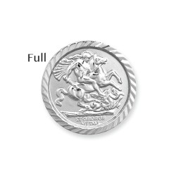 925 Silver George & Dragon Full Sovereign Size Insert (AFD086)