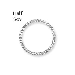 JFD087 | 925 Silver Diamond Cut Half Sovereign Bezel (AFD087) JFD087 | 925 Silver Diamond Cut Half Sovereign Bezel (AFD087)