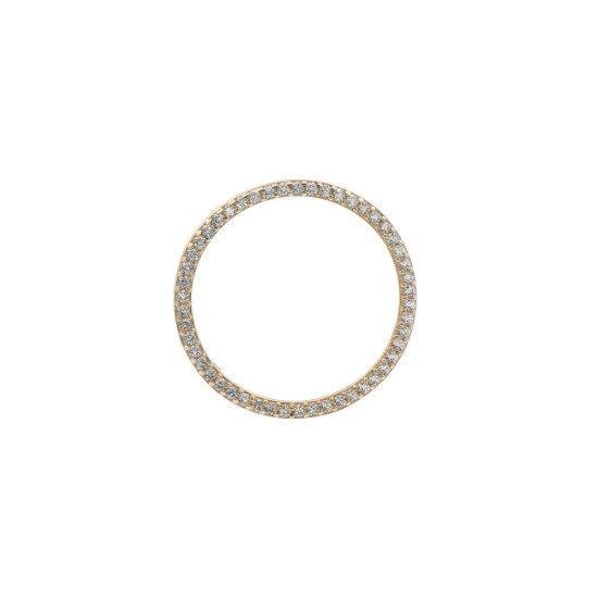 JFD091-H | 9ct Yellow Gold CZ Set Half Sovereign Bezel