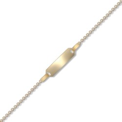 JID032-6 | 9ct Yellow Gold Id Bracelet