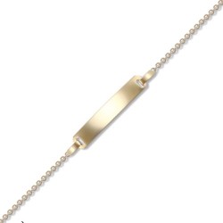 JID034-6 | 9ct Yellow Gold Id Bracelet