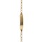 9ct Yellow Gold Child's Curb Link ID Bracelet - 6"