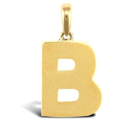 JIN018-B | 9ct Yellow Gold Plain Initial Pendant
