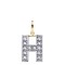 JIN022-H | 9ct Yellow Gold Cubic Zirconia Initial Pendant