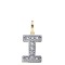 JIN022-I | 9ct Yellow Gold Cubic Zirconia Initial Pendant