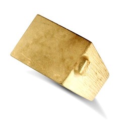 JIR009 | 9ct Yellow Gold Initial Blank Ring