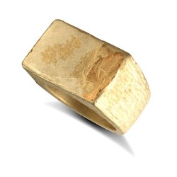 JIR011 | 9ct Yellow Gold Initial Blank Ring