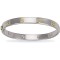 JKB052 | Maidens White with Yellow Screws Solid Screw Bangle