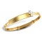 JKB054 | 9ct Yellow Gold Childs Cubic Zirconia Expandable Bangle