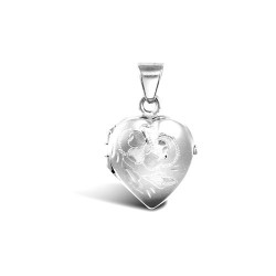 JLC106 | 9ct White Gold Heart Locket
