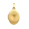 JLC136 | 9ct Yellow Gold Polished front with a Groove Pattern on the back Oval Locket